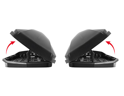 დახურული საბარგული Menabo Starla DUO 500 dark დახურული საბარგული Menabo Starla DUO 500 dark