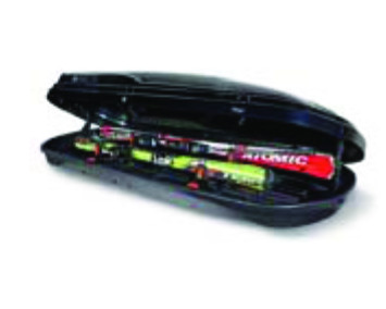 დახურული საბარგული MODULA TRAVEL 650 black glossy