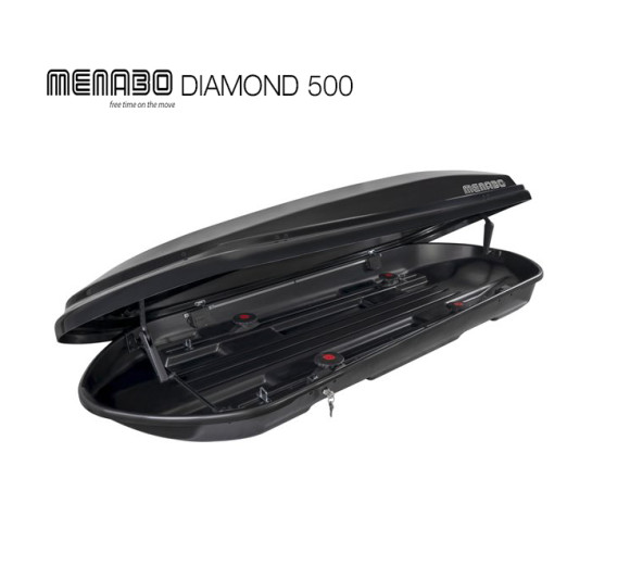 დახურული საბარგული Menabo Diamond 500 Black დახურული საბარგული Menabo Diamond 500 Black