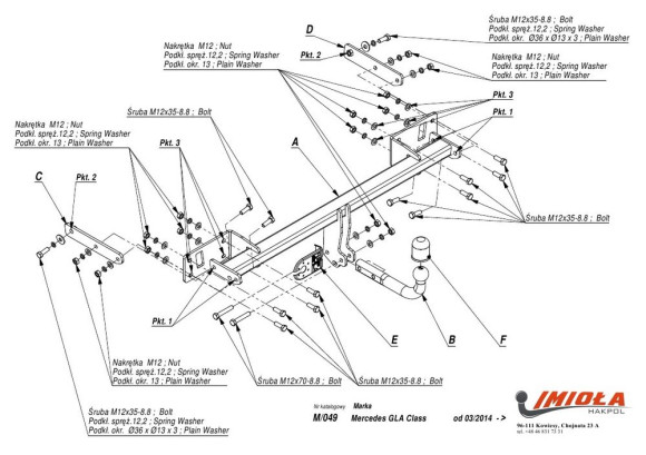 საბუქსირე IMIOLA M/049 Mersedes GLA, 2014-2019