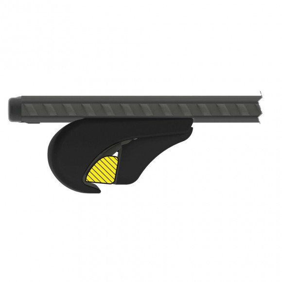 ძირითადი საბარგული NORDRIVE SILENZIO XL, შავი,140см მანქანისთვის სახურავზე რელინგებით 