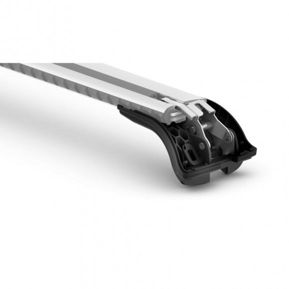ძირითადი საბარგული NORDRIVE SILENZIO CX edgeBar მანქანისთვის ინტეგრირებული რელინგებით შავი
