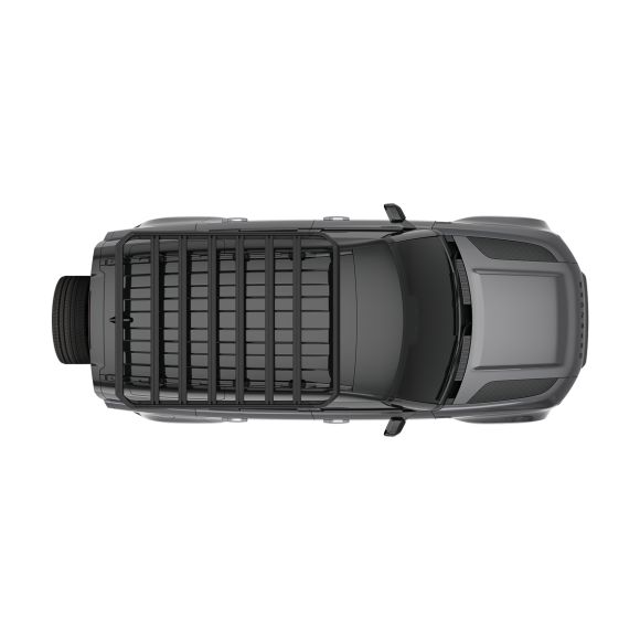 სატვირთო პლატფორმა Thule Caprock L (190x150) შავი სატვირთო პლატფორმა Thule Caprock L (190x150) შავი