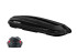 დახურული საბარგული Menabo Diamond DUO 450 black glossy