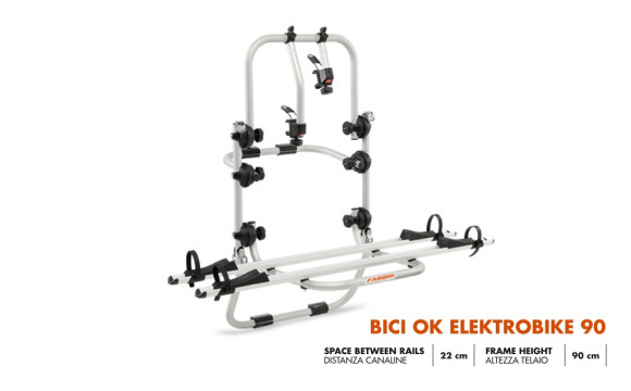 ველოსიპედის სამაგრი უკანა კარზე  Fabbri Bici OK 2 ELEKTROBIKE SUV Canaline (Maxi) 90, 2 ცალი ველოსიპედის სამაგრი უკანა კარზე  Fabbri Bici OK 2 ELEKTROBIKE SUV Canaline (Maxi) 90, 2 ცალი