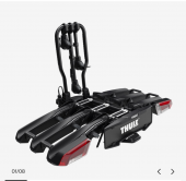 ველოსიპედის სამაგრი საბუქსირეზე Thule EasyFold 3, 3 ც ველოსთვის ველოსიპედის სამაგრი საბუქსირეზე Thule EasyFold 3, 3 ც ველოსთვის